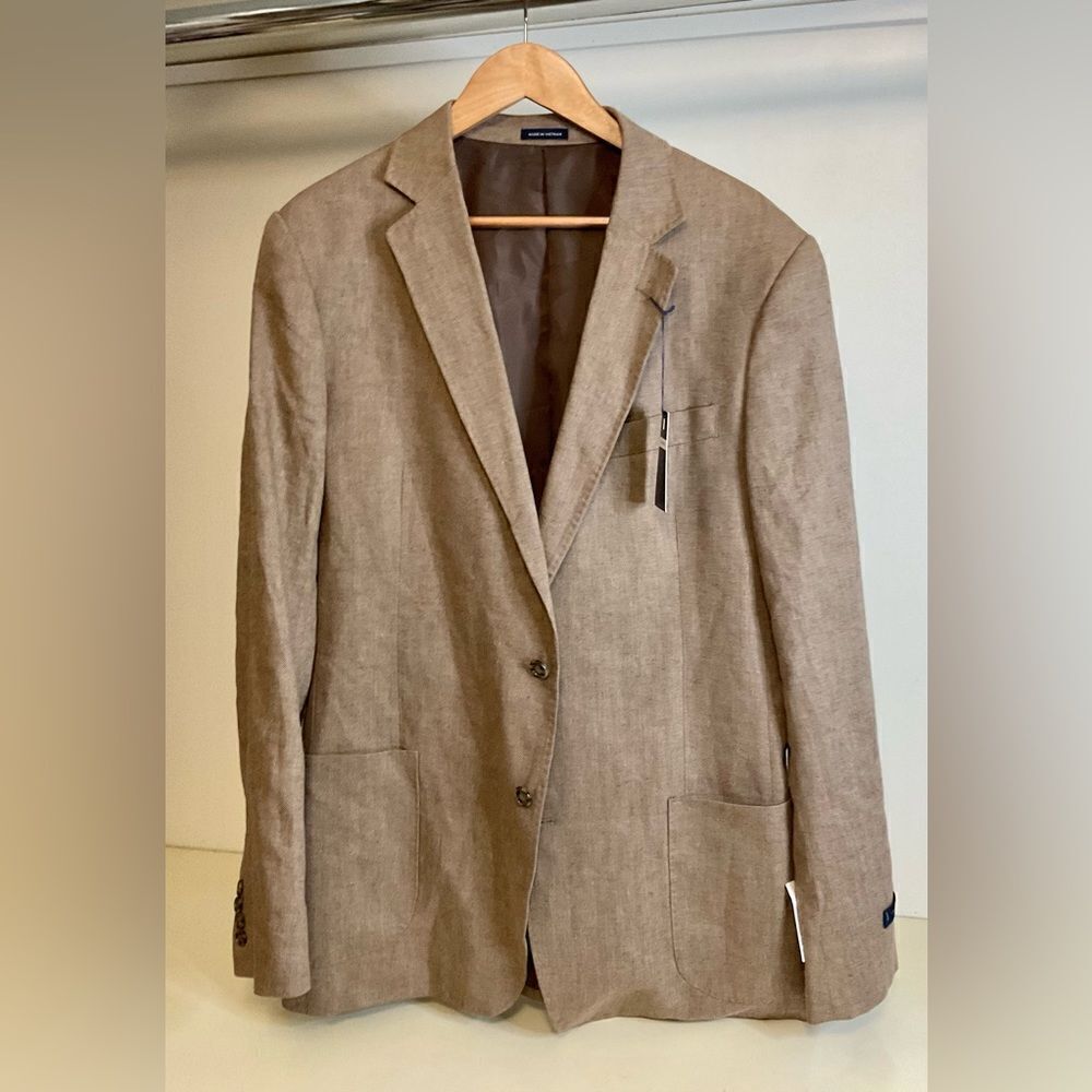 NWT Stanford Linen Blazer 44 long